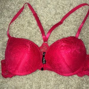 Hot pink razor back bra